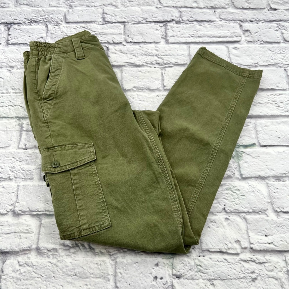 American Eagle Womens Olive Green Stretch Cargo Utility Pants Size 2